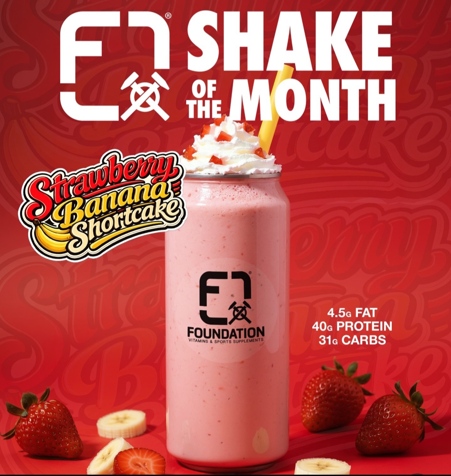 StrawBerry Banana Shortcake Shake